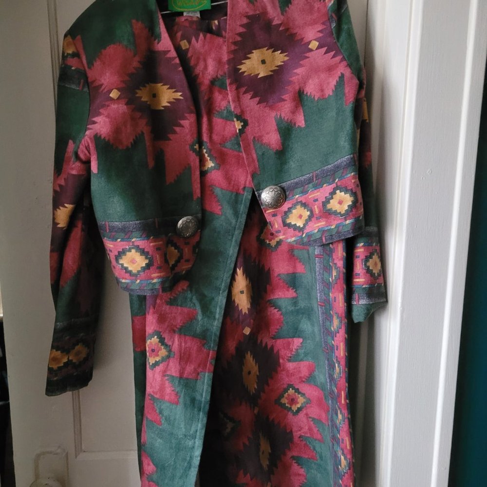 Vintage Southwest Print Suit - image 4